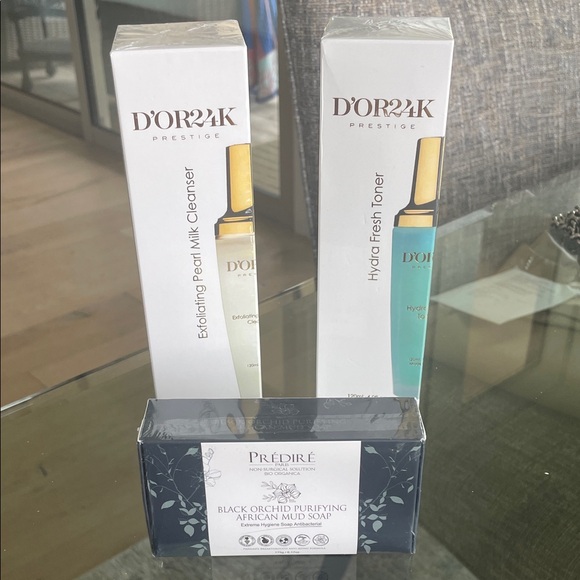 Dor24kExfoliating Cleanser and Toner with predire blk orchard African mud soap - Picture 1 of 1
